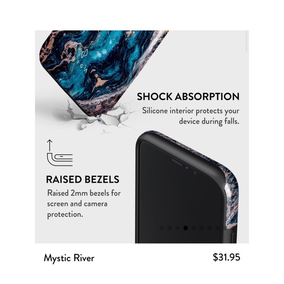 Dual-Layer Tough iPhone Case 11 Pro, Mystic River - Picture 3 of 9